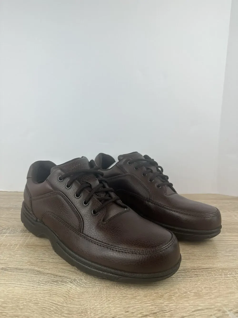 Rockport Men’s Brown Leather Oxford Walking Shoes US 13 EU 47.5 Comfort Lace Up